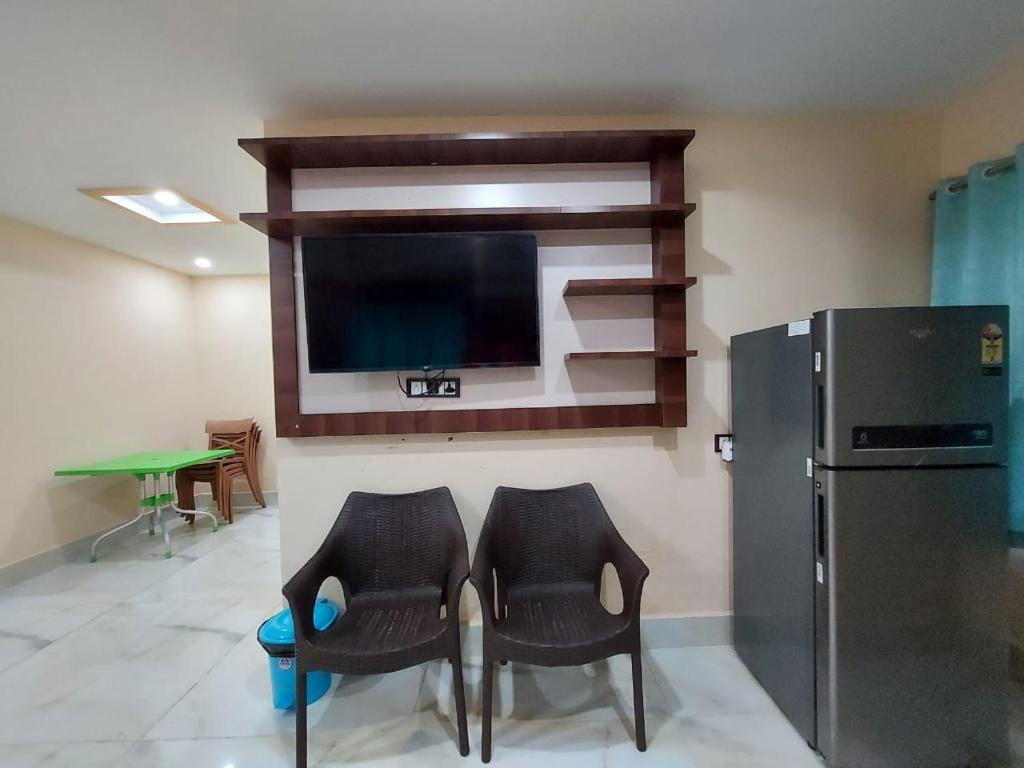Kuchyň nebo kuchyňský kout v ubytování ICONIC Hotel Digha
