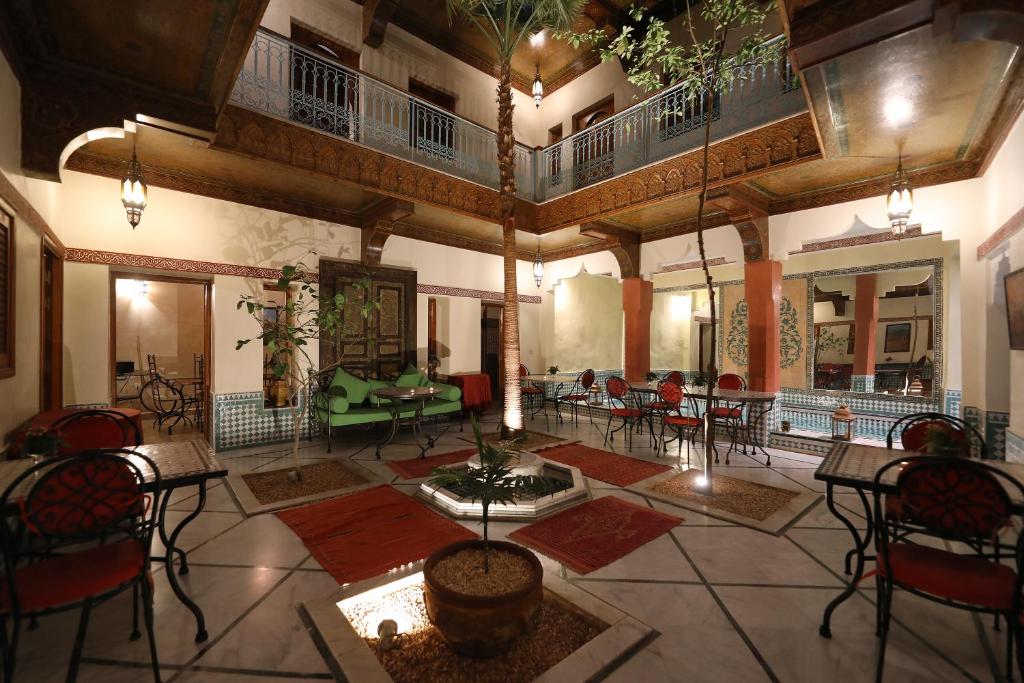 Posezení v ubytování Riad Atlas Acacia