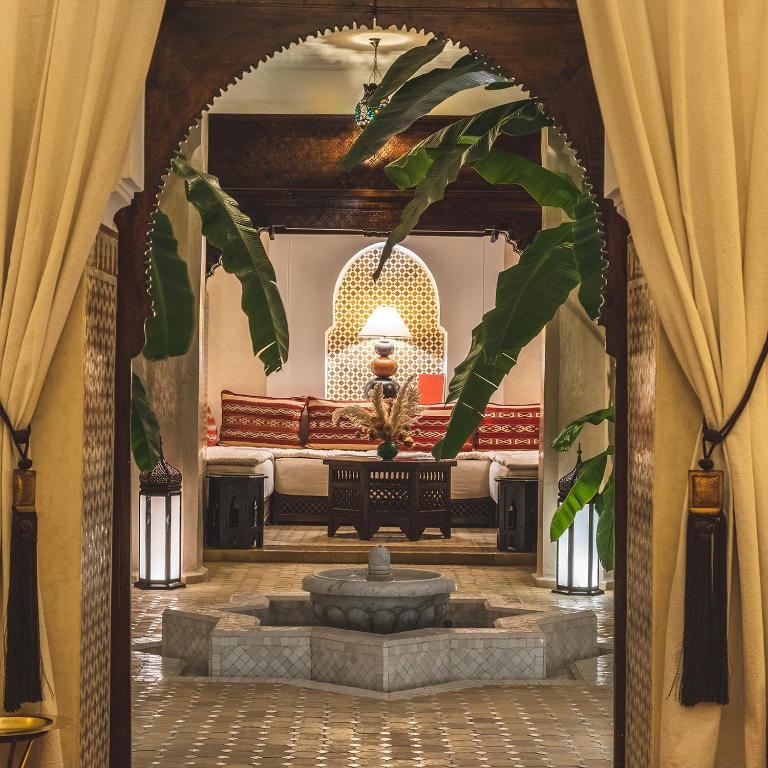 Posezení v ubytování Riad le Clos des Arts