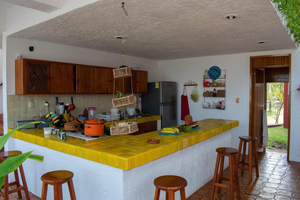 Casa Roja, Tecolutla (frente al mar) - Casa De Cuatro Dormitorios