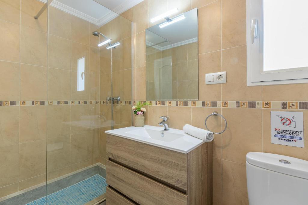 A bathroom at Villa Galicia