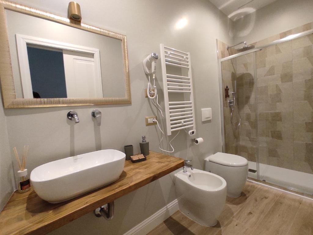 Koupelna v ubytování Manno Rooms Affittacamere