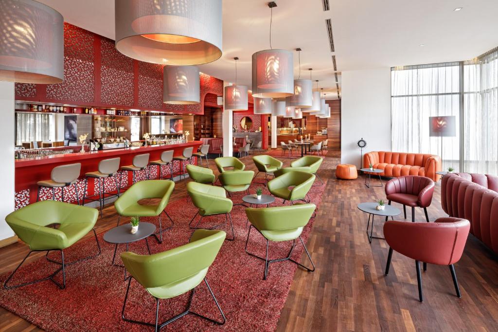 Istumisnurk majutusasutuses Asia Hotel & Spa Leoben