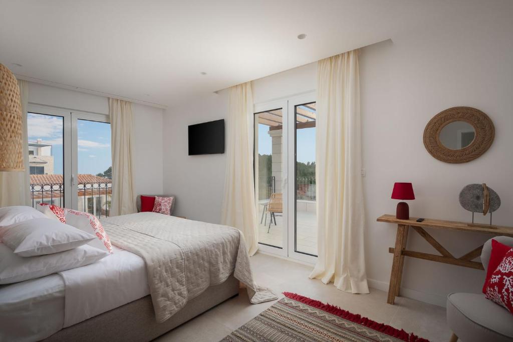 Posteľ alebo postele v izbe v ubytovaní Luxury Villa Salvina