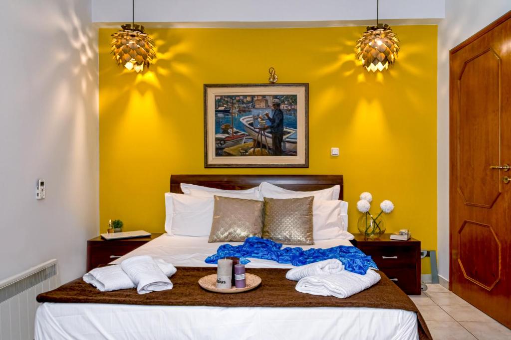 Ένα ή περισσότερα κρεβάτια σε δωμάτιο στο Laurel Heights Apartment
