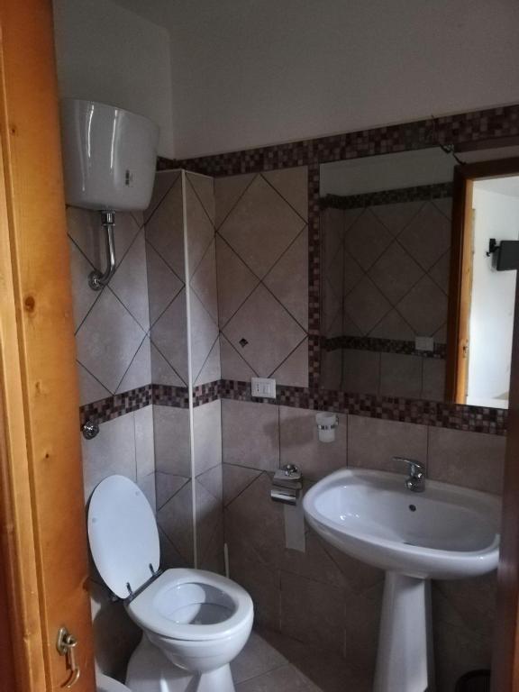 Koupelna v ubytování Hotel Villaggio Tabù
