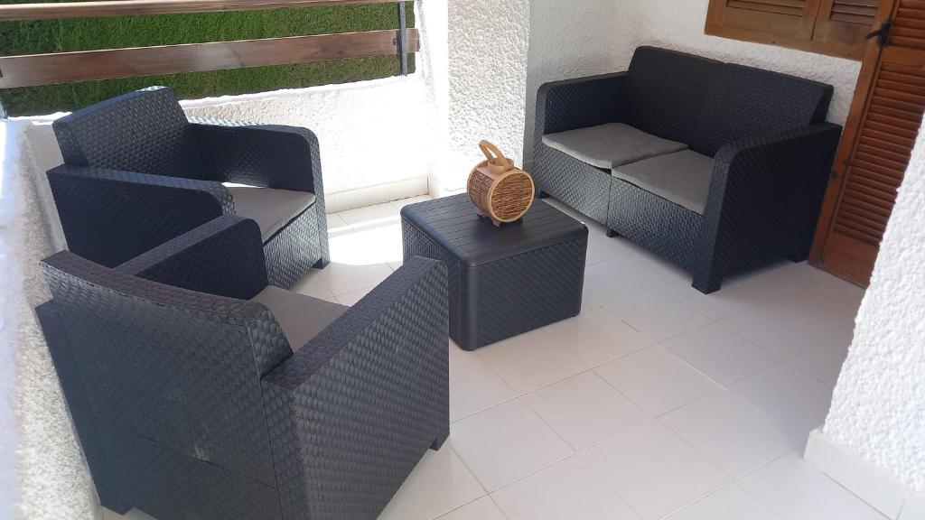 Posedenie v ubytovaní Fantástico Apartamento a 50m de playa Colon y Paseo