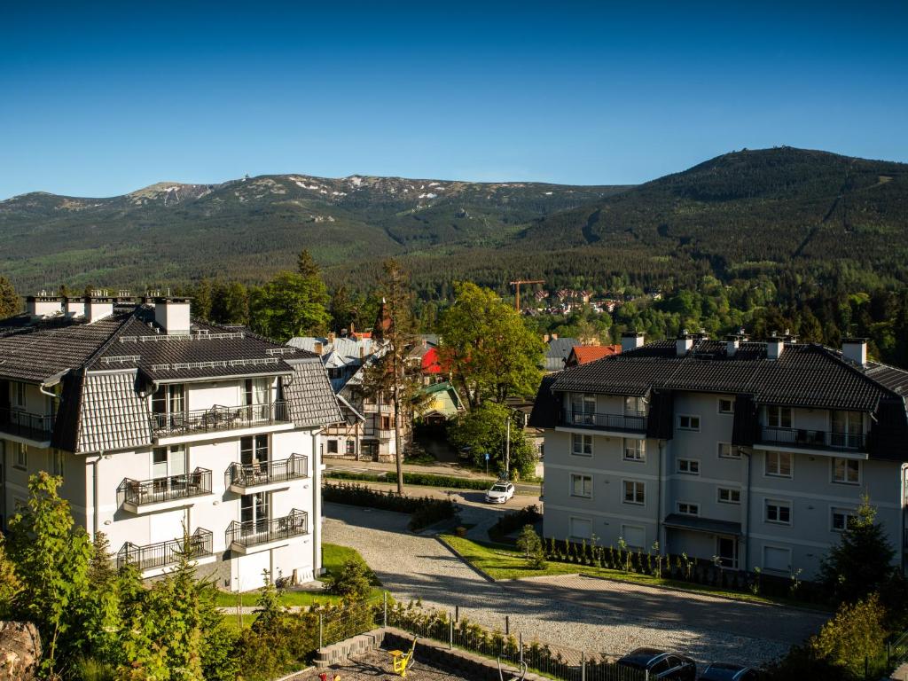 Výhľad na hory alebo výhľad na hory priamo z apartmánu