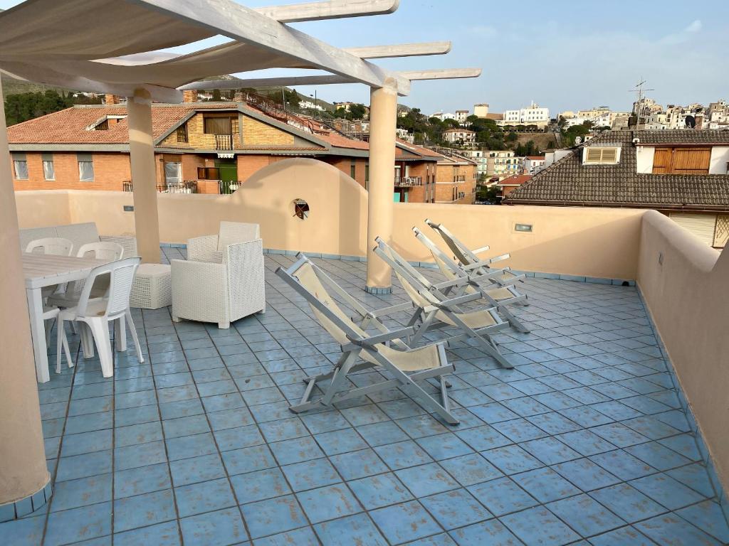 Balkon lub taras w obiekcie Ganimede Apartament