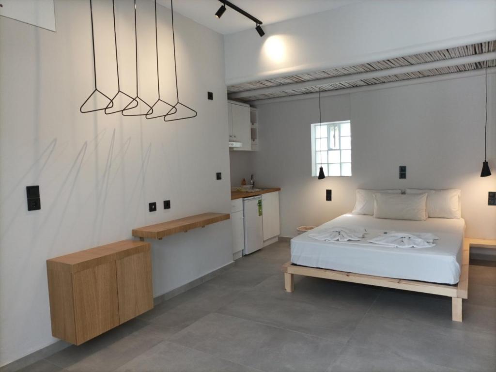 Posteľ alebo postele v izbe v ubytovaní Galini Studios & Apartments-Adults only