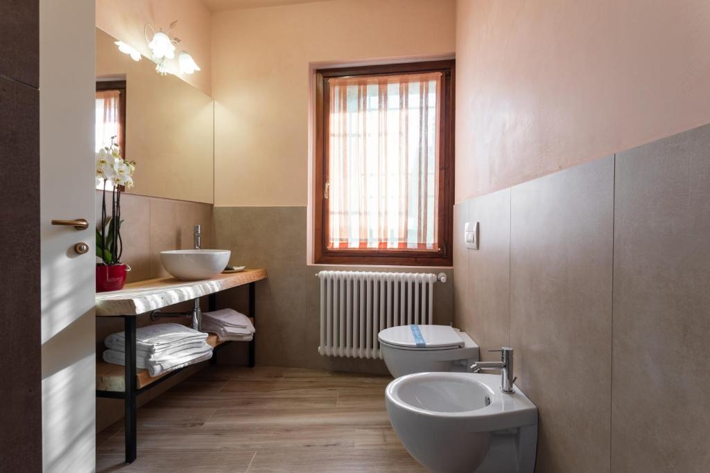 Koupelna v ubytování Borgo Petrarca