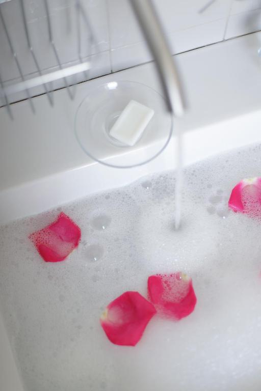 Koupelna v ubytování Delle rose inn