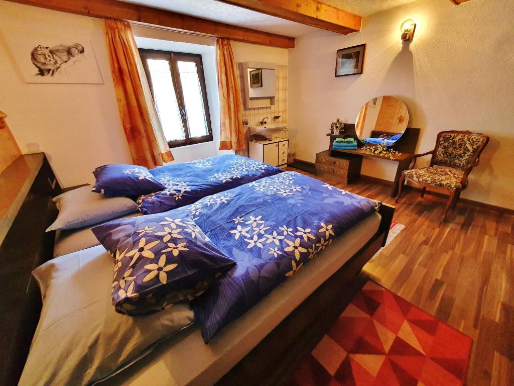 Postel nebo postele na pokoji v ubytování BnB "A la Crus"