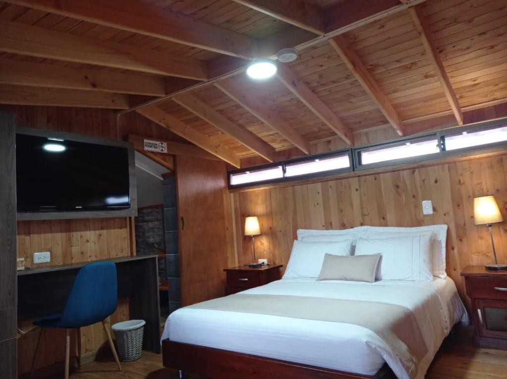 Katil atau katil-katil dalam bilik di Hotel Gio