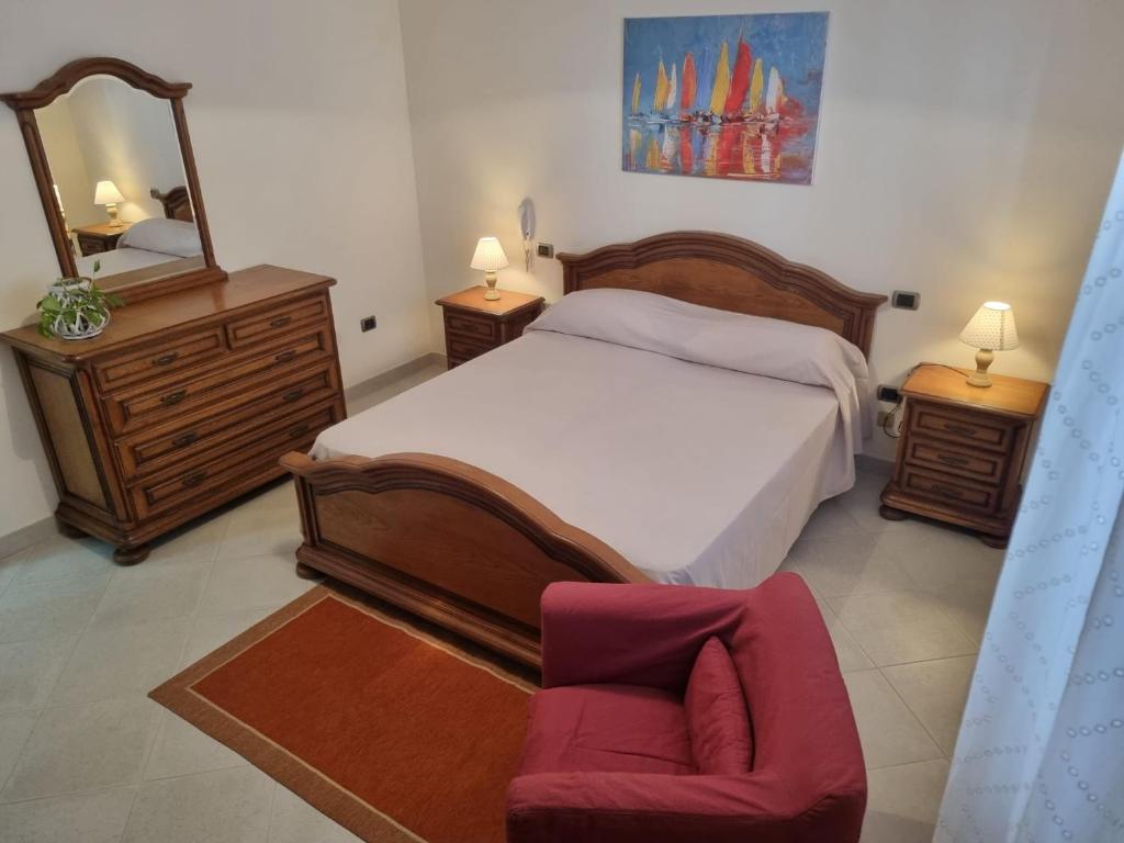 Ein Bett oder Betten in einem Zimmer der Unterkunft Casa Ippazia