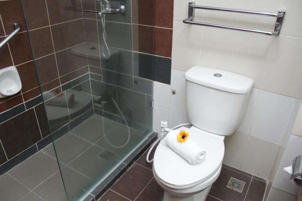Koupelna v ubytování Hotel Sandakan