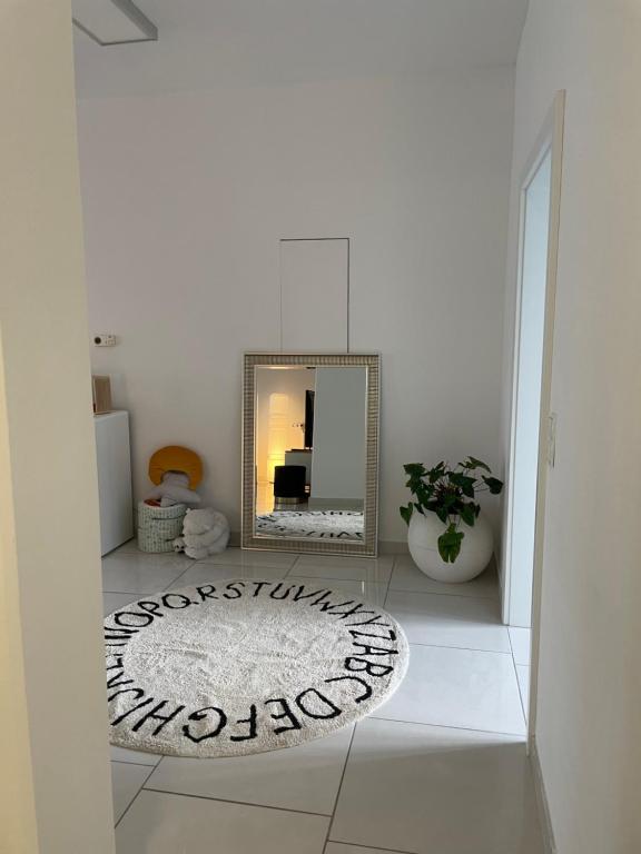 Posteľ alebo postele v izbe v ubytovaní Stadtsuite mit Sauna in Wiener Neustadt 135 m2