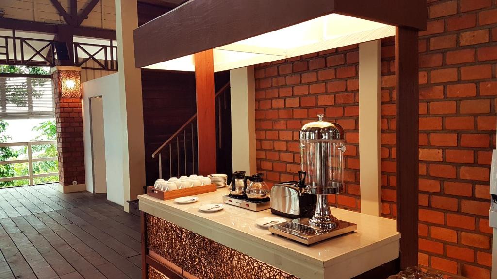 Příslušenství pro přípravu čaje a kávy v ubytování Sienna Resort