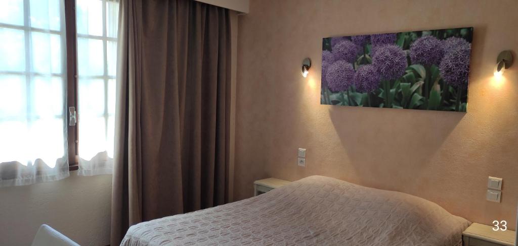 Hôtel et Restaurant Le Manoir - Echangeur A7-A9 - 24h-24h - Habitación Doble