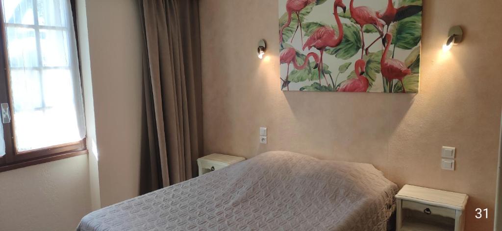 Hôtel et Restaurant Le Manoir - Echangeur A7-A9 - 24h-24h - Habitación Doble