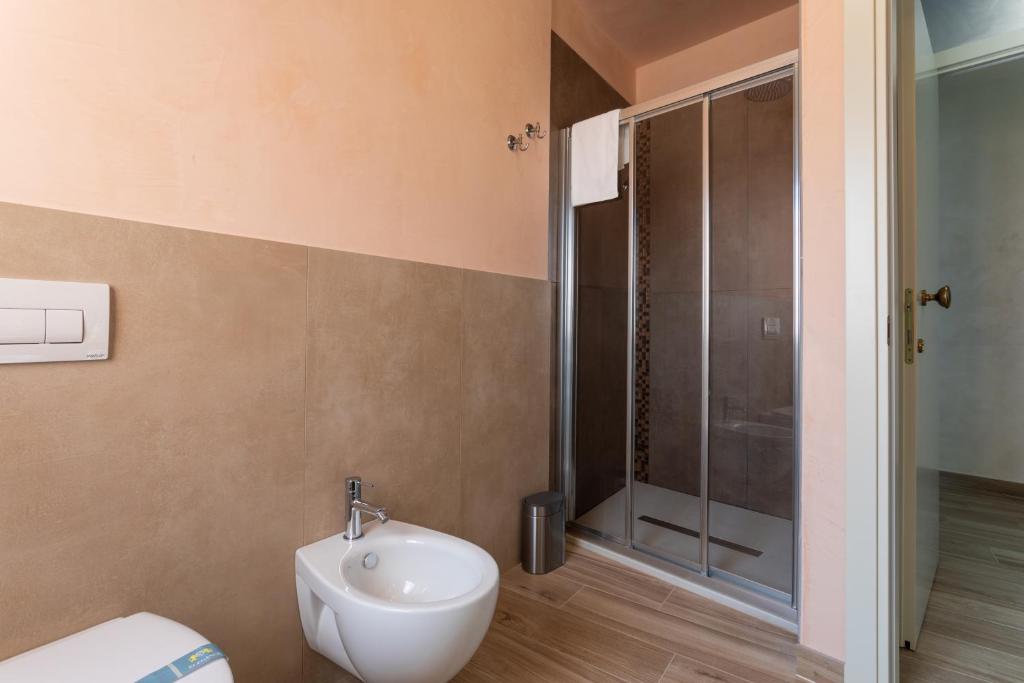 Koupelna v ubytování Borgo Petrarca