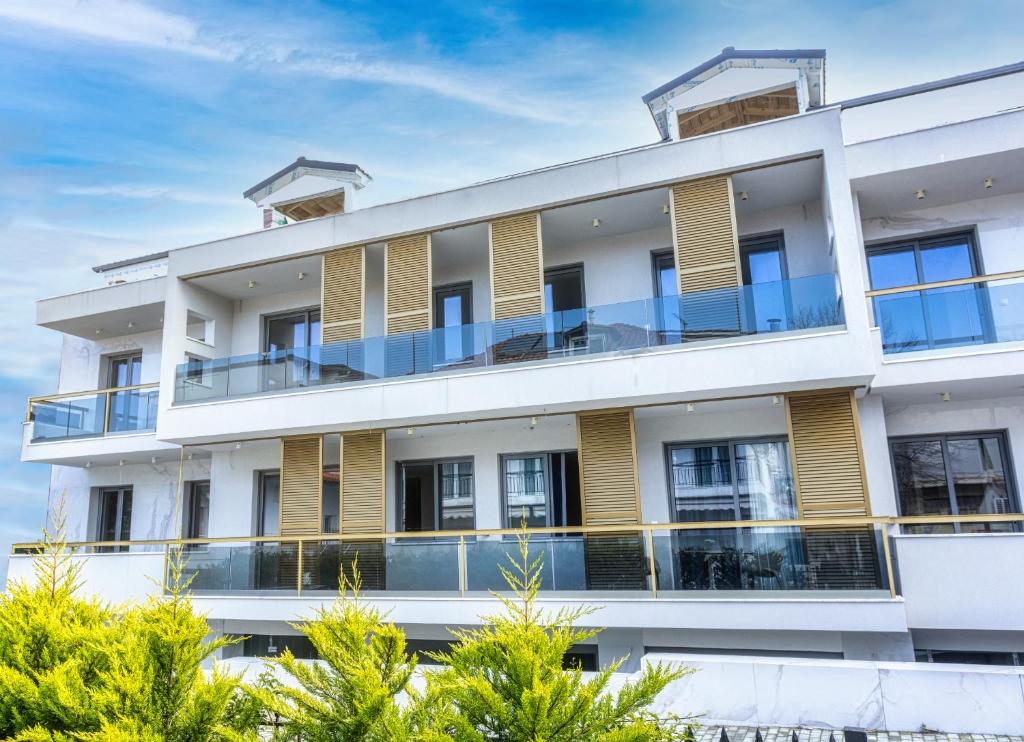 Budova, kde se aparthotel nachází