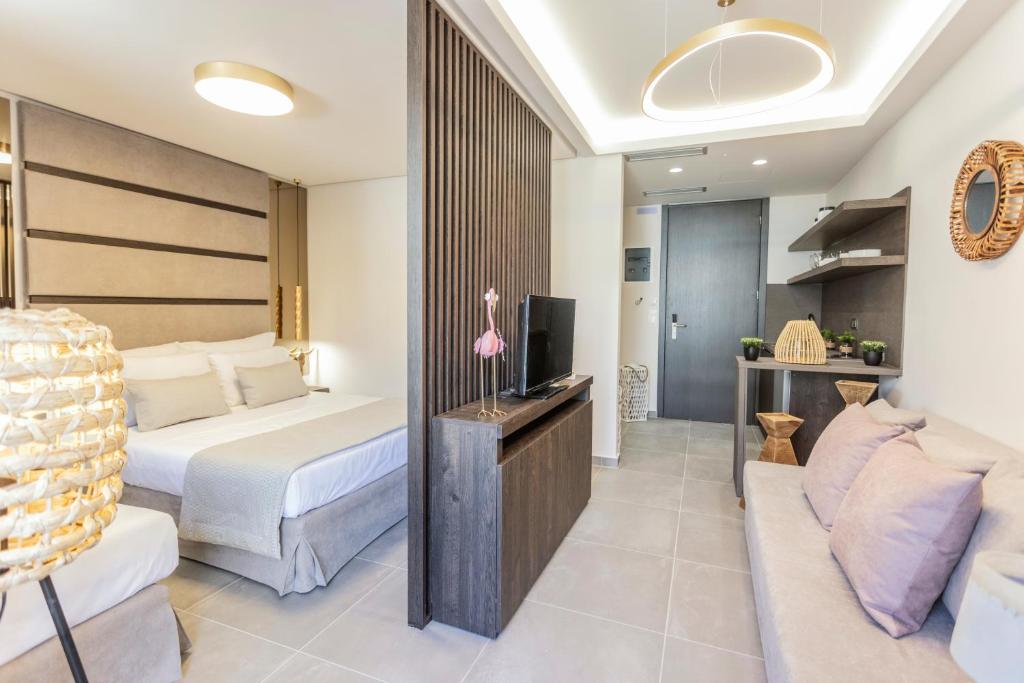 Postel nebo postele na pokoji v ubytování Evitel Luxury Living