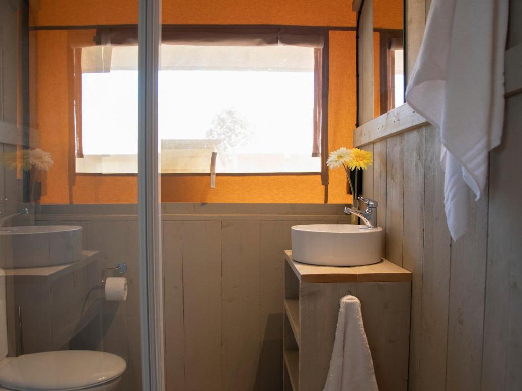 Koupelna v ubytování Camping Colombres