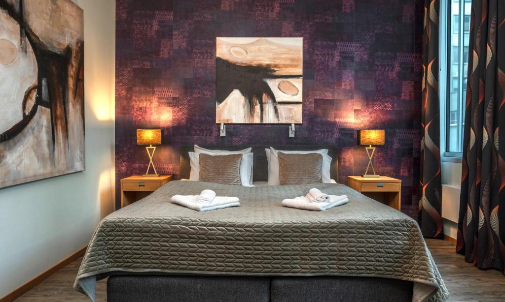 Postel nebo postele na pokoji v ubytování Thon Partner Hotel Kungsbron