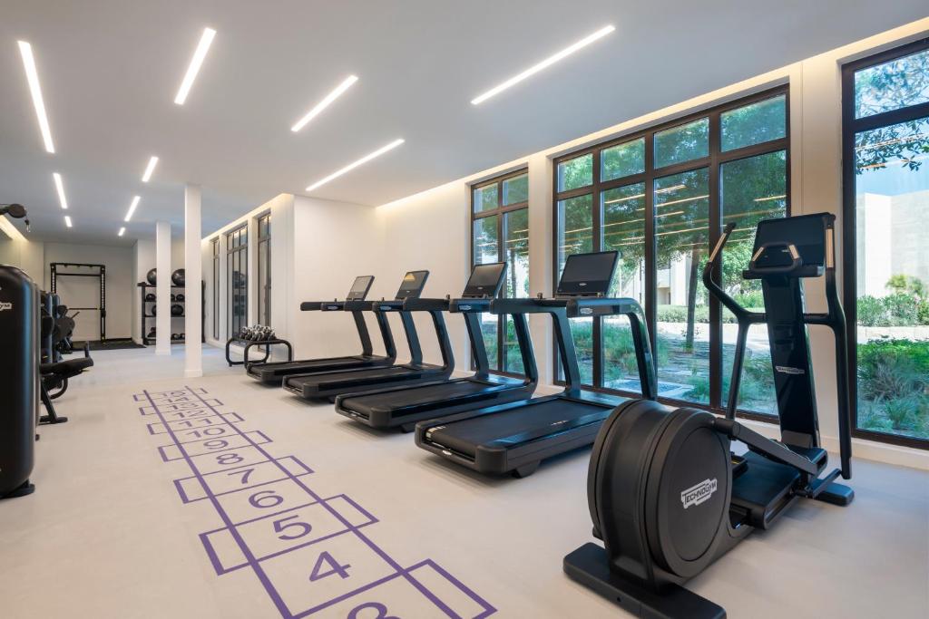 Fitness centrum a/nebo fitness zařízení v ubytování Zulal Wellness Resort by Chiva-Som