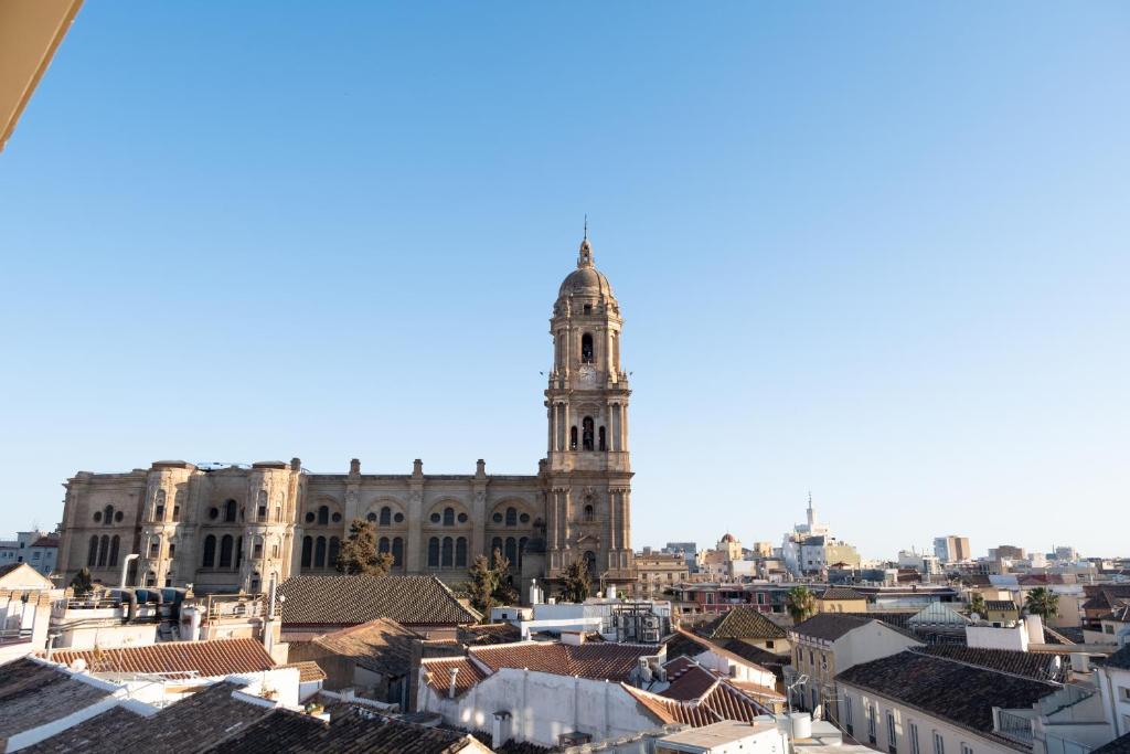 Výhľad na mesto Malaga alebo výhľad na mesto priamo z apartmánu