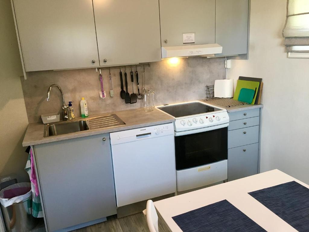 Kuchyň nebo kuchyňský kout v ubytování Heloíse`s accommodation