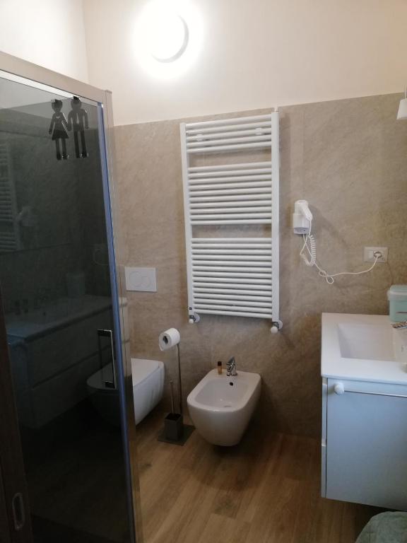 Koupelna v ubytování B&B La Plesna