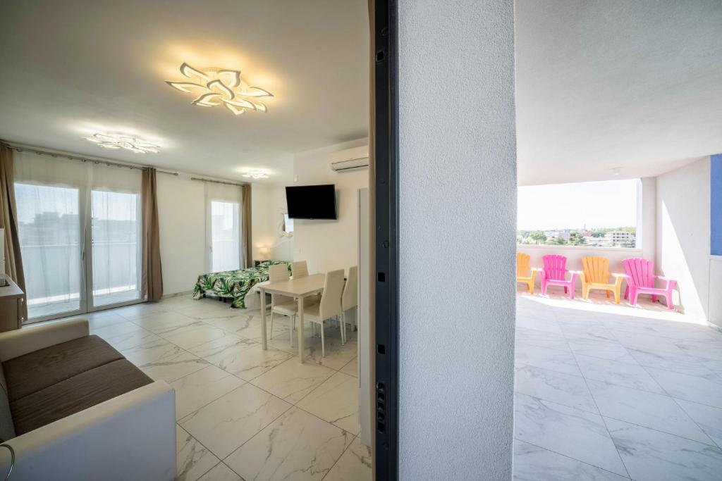 A television and/or entertainment centre at Planet Suite 103