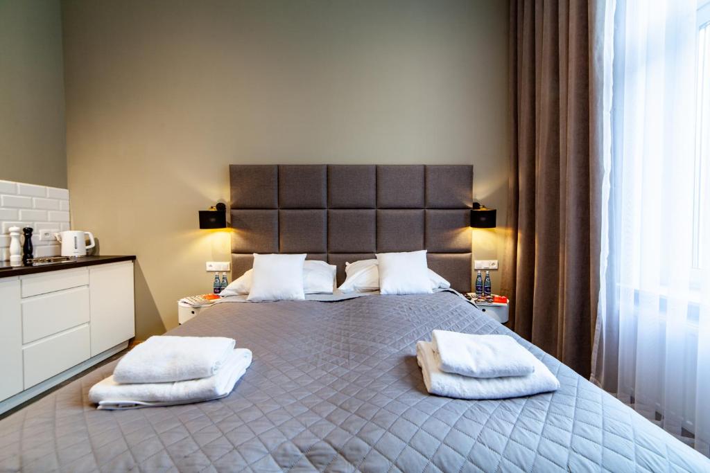 Posteľ alebo postele v izbe v ubytovaní MILU Apartments Kurkowa