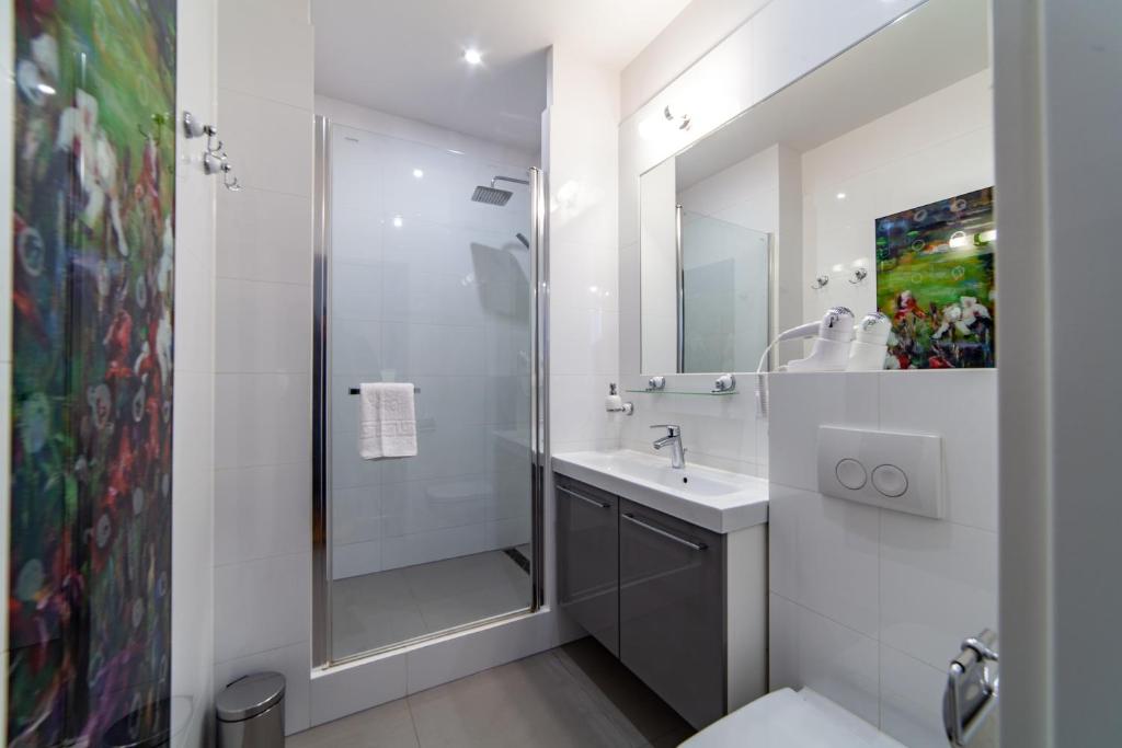 Kúpeľňa v ubytovaní MILU Apartments Kurkowa