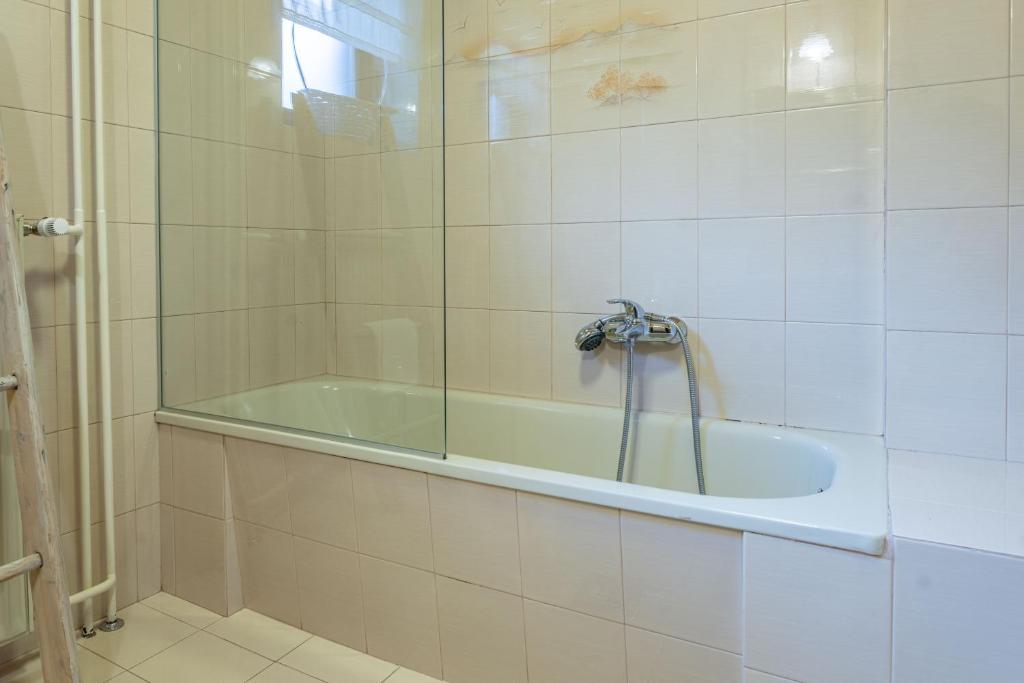 Koupelna v ubytování Apartments Trata