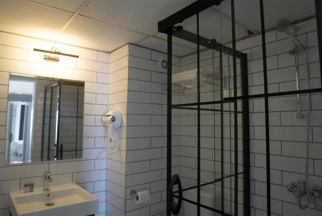 Koupelna v ubytování Z OTEL