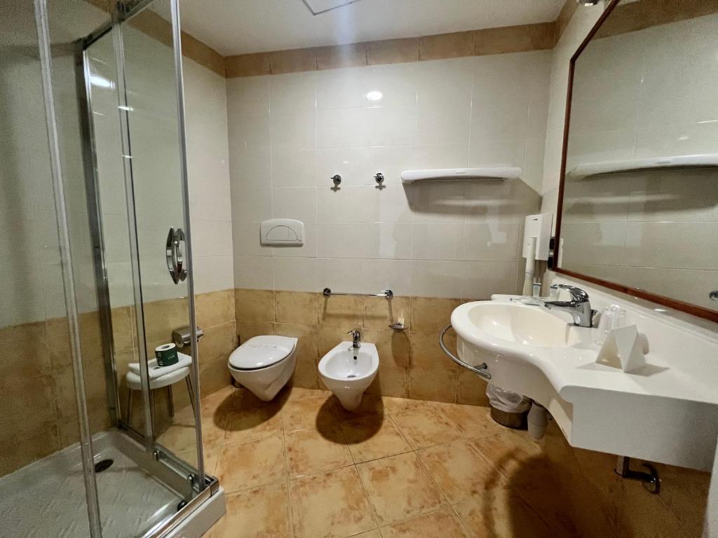 Koupelna v ubytování Park Hotel Mirabeau