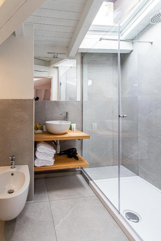 Kúpeľňa v ubytovaní Albergo del Duca