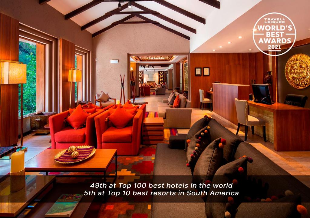 Posezení v ubytování Sumaq Machu Picchu Hotel