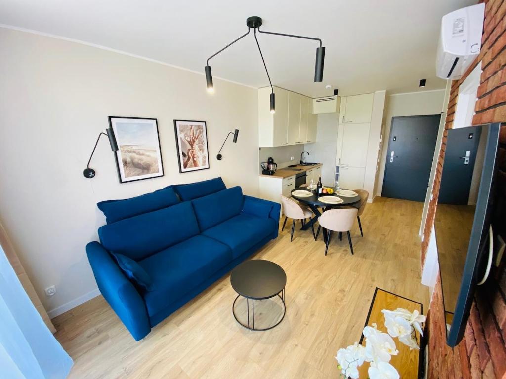 Posedenie v ubytovaní Apartamenty S&S Chlebova Gdańsk z widokiem na rzękę Motławę, Stare Miasto
