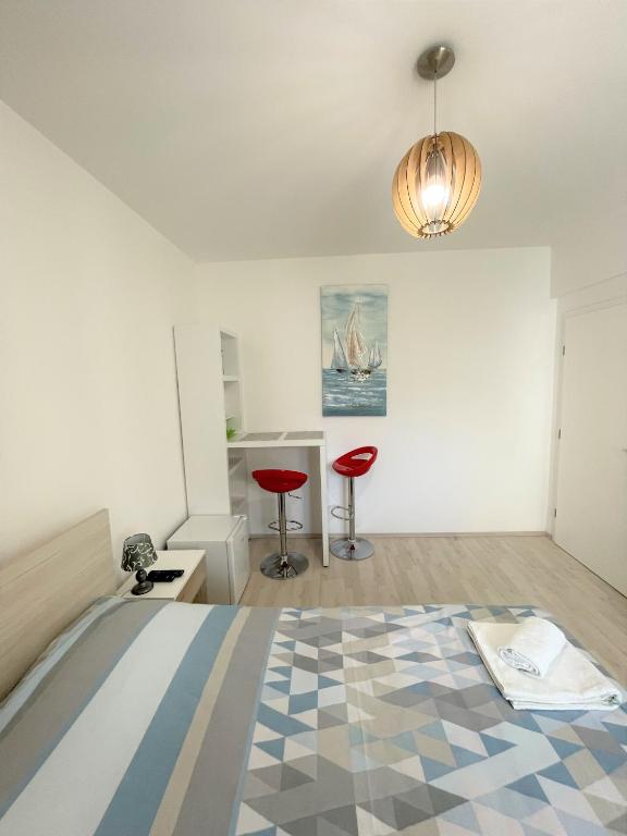 Posteľ alebo postele v izbe v ubytovaní Modern room old Town - Zadar