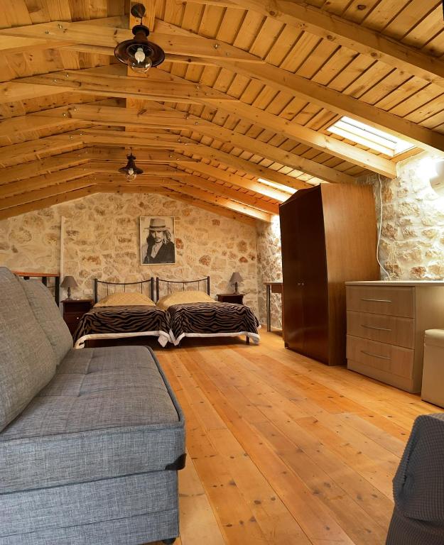 Posezení v ubytování Casa Petra - Stone Cottage Farmhouses