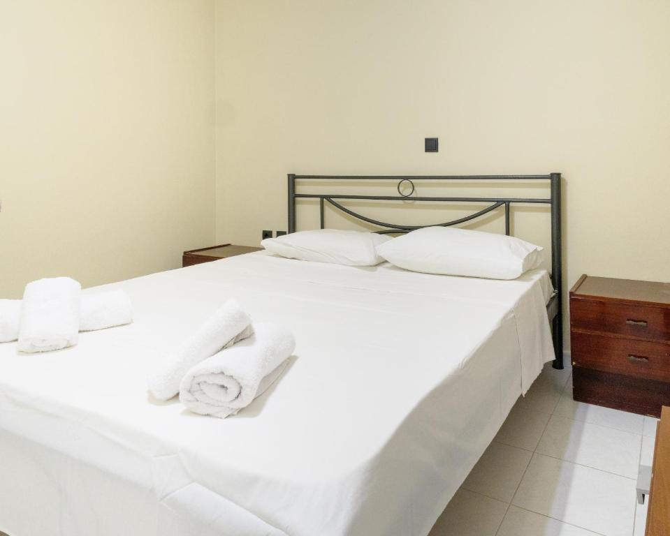 Postel nebo postele na pokoji v ubytování Apartment Lazarous 1