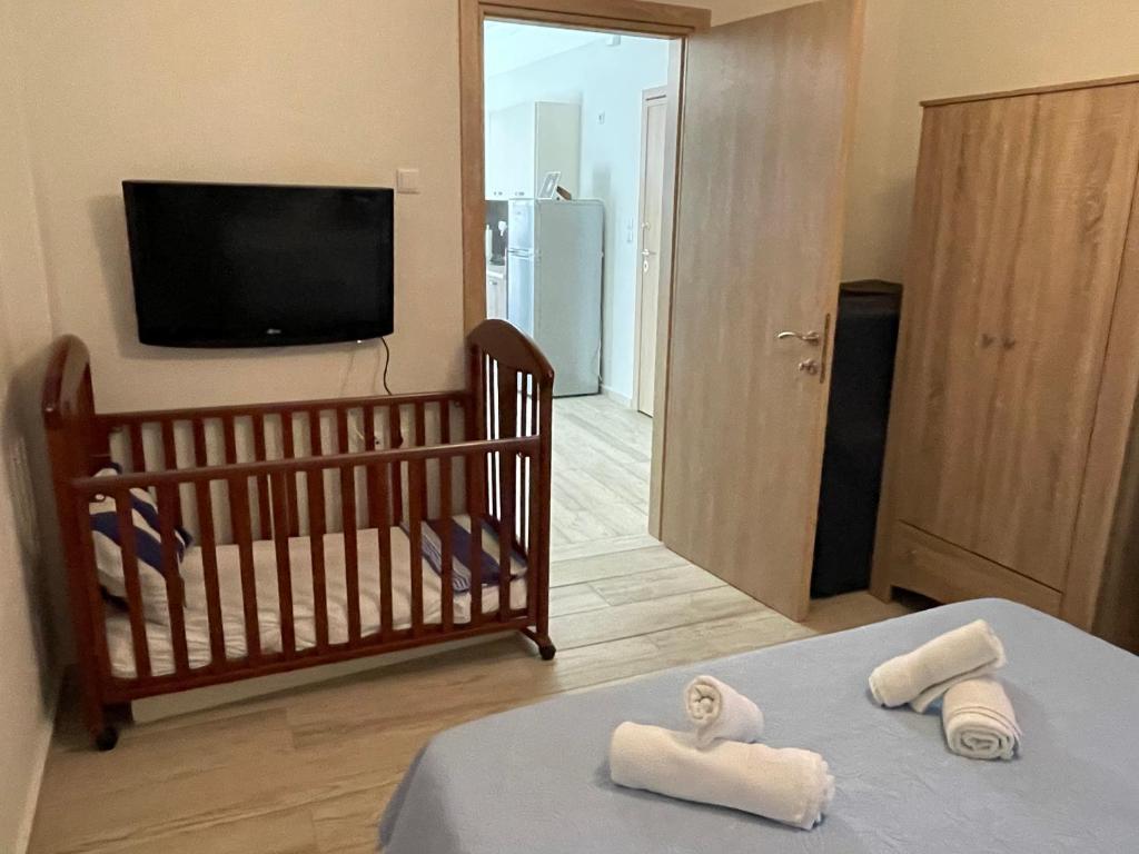 Łóżko lub łóżka w pokoju w obiekcie Central Number 10