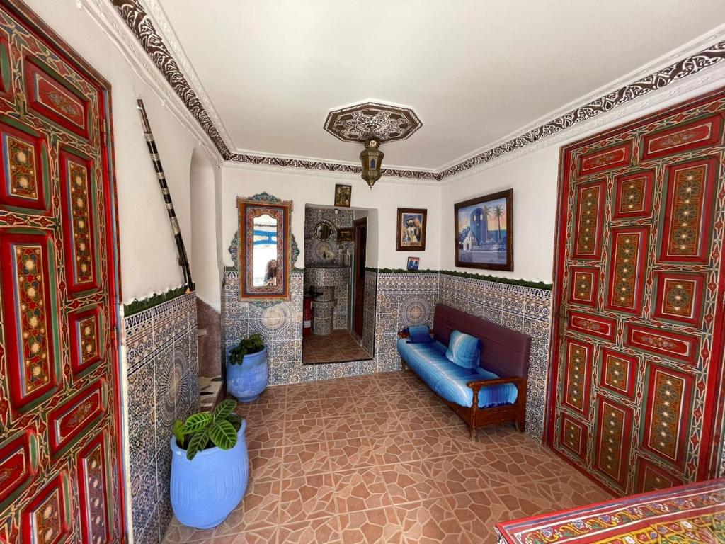 منطقة جلوس في Hotel Chefchaouen