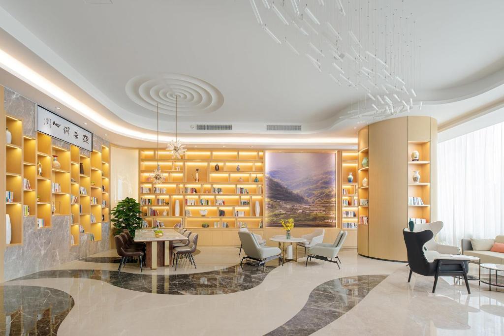 Posezení v ubytování Atour Hotel Nanning Wuxiang Headquarter Base