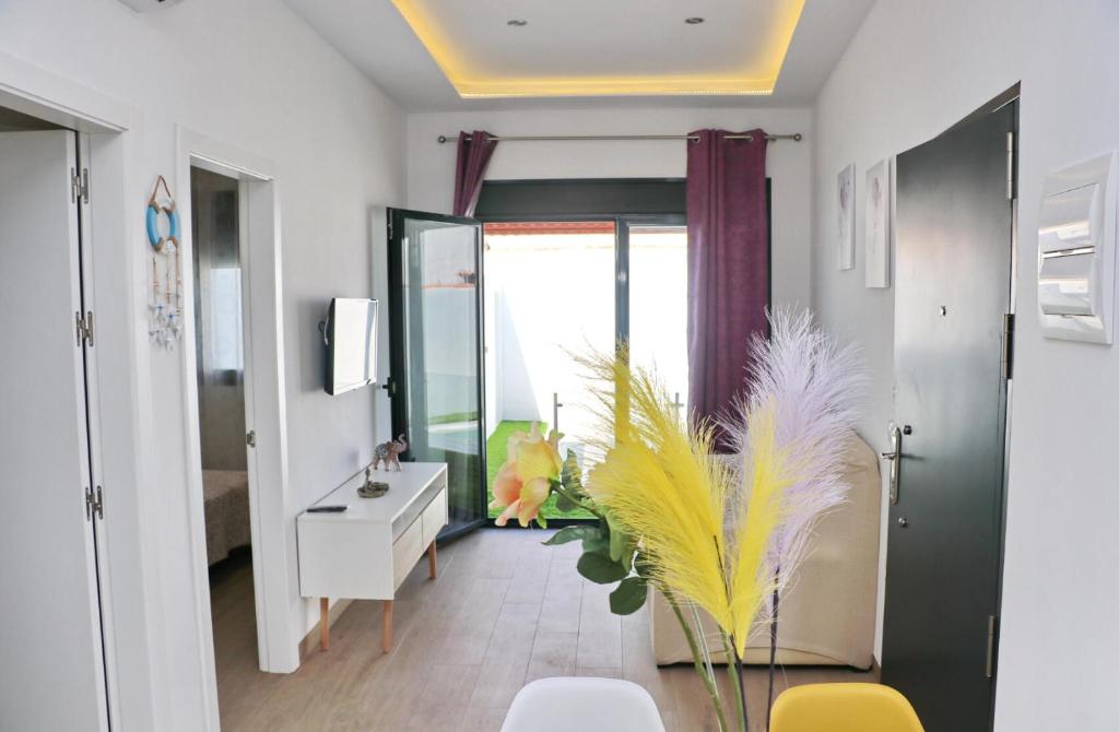 Posezení v ubytování Casa con piscina de agua salada I