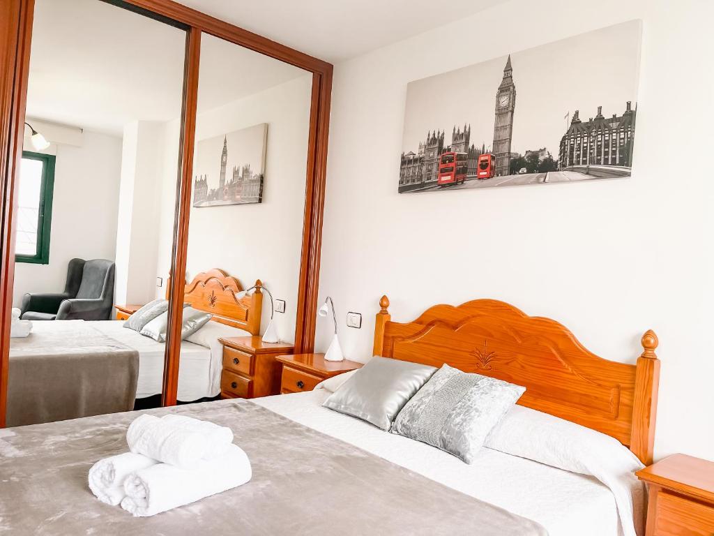 A bed or beds in a room at Sarnadela